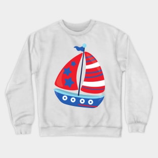 Sailing Boat, Sailor, Sailing, Ship, Sails, Boat Crewneck Sweatshirt